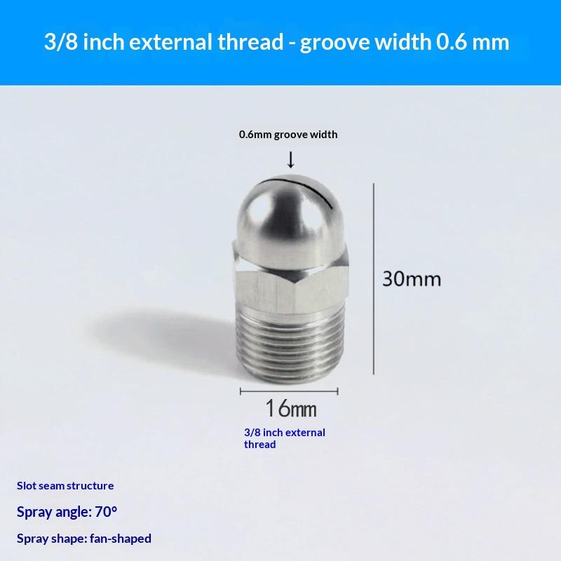 Hot Flat Fan Spray Nozzle BHC Air Knife Blowing Wind Nozzle 1/8'' 1/2'' Slot Cleaning High Pressure For Industrial Dust Removal