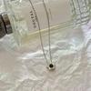 Su Chuang S925 Sterling Silver Black Diamond Plum Blossom Necklace for Women, Elegant Light Luxury Versatile Clavicle Chain