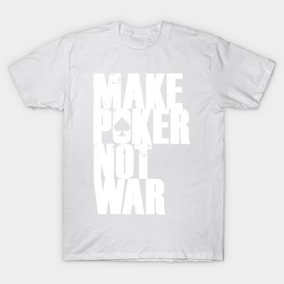T Shirt Women Make Poker Not War Harajuku Print Kawaii Tshirt Summer Short Sleeve Female T-Shirt Top Tee