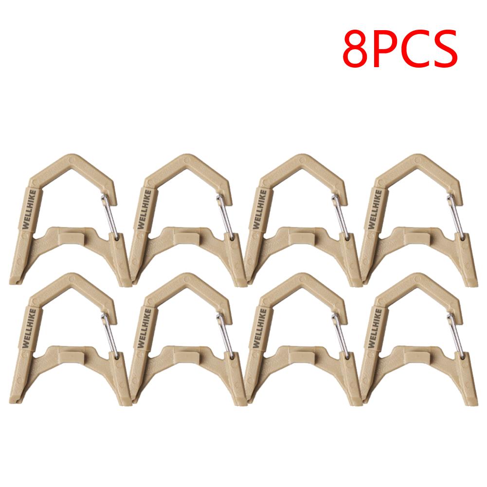 3-10PCS Camping Light Hook Camping Lantern Hanging Buckle GZ Lantern Spring Buckle for Outdoor Camping Fishing