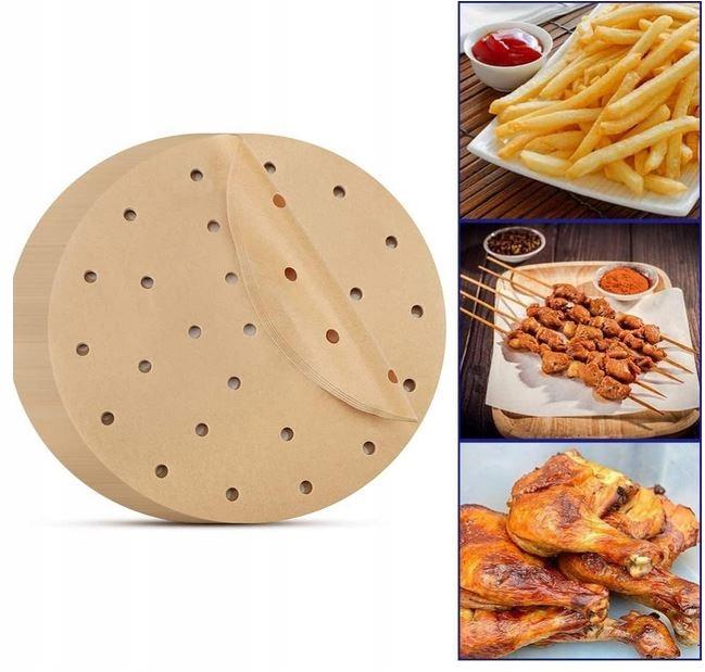 Papier Do Pieczenia Wkłady Air Fryer Frytkownicy Beztłuszczowej 23Cm 100X