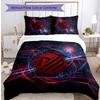 Set Biancheria da Letto 3 Pezzi con Stampa Atletico Madrid Morbido Delicato sulla Pelle Lavabile Copripiumino e Federe Set per Tutte le Stagioni Camera da Letto