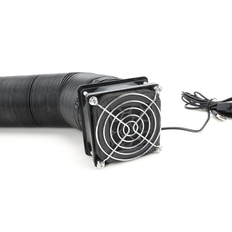 USB 5V Powered Ventilation System 800x800x250mm 4000RPM Fan for Smokes Odor Removal 3D Printing Enclosure Accessories