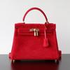 A Small and Light Luxury Lady's High-end Sheepskin Large-capacity Handbag, a Single-shoulder Crossbody Leather Women's Bag