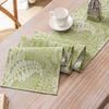 Green Plant Table Runner, Fresh and Natural StyleTable Decoration,Dining Room Party ChristmasRestaurant Modern Decor Supplies