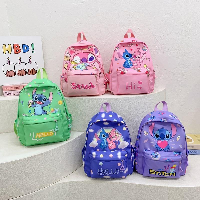 Angel Heart Ice Cream Rainbow Cartoon Printed Backpack Children