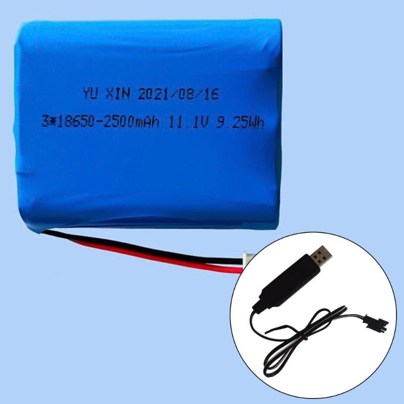 Portable 2Pin Plug USB Charger Cable For 3.7V 18650 Battery Remote Model Electric Toy Aircraft Charging Accessories