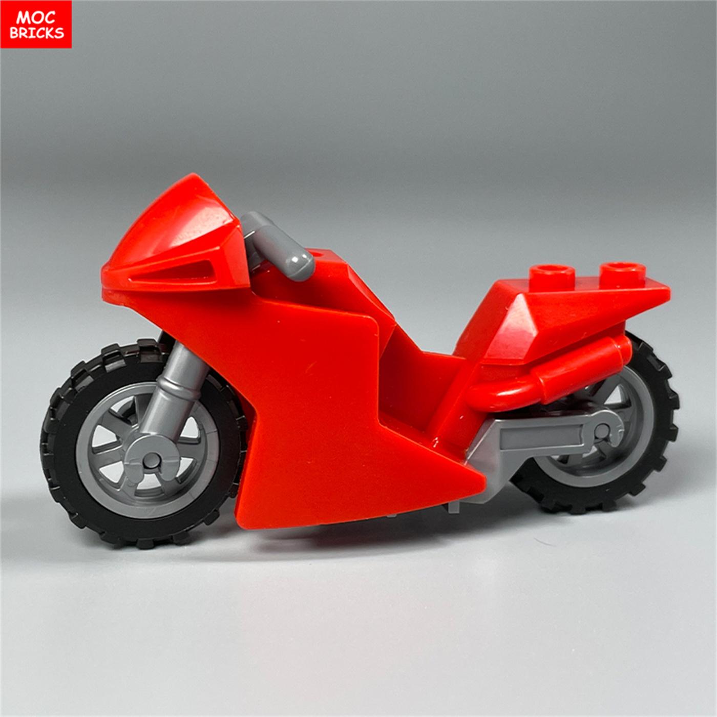 

Нетоксичные Moc Кирпичи Транспортное средство Мотоцикл Гонка Фигурки Аксессуары Солдаты Оружие Модель Строительные Блоки Классические Игрушки Подарок Дети