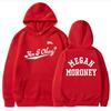 Ladies Spring Autumn Casual Hooded Long Sleeve Big Pocket Letter Printed Pullover Hoodies Sweatshirt Top