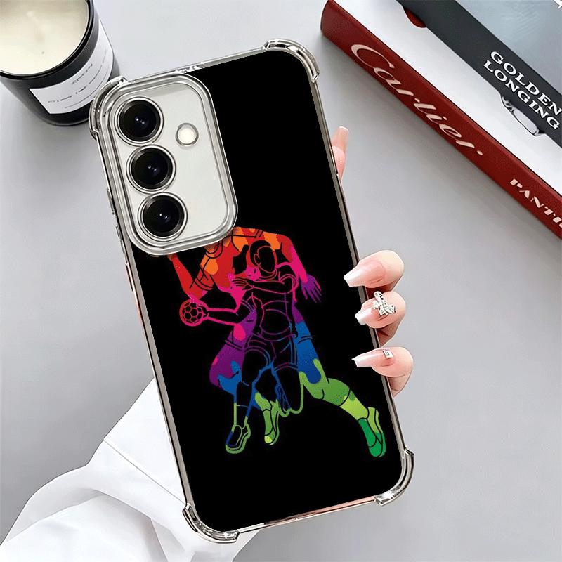 

Handball Sport Plating Phone Case For Samsung A17 A07 A37 A57 A16 A56 A15 A55 A14 A54 A13 A53 A26 A36 A25 A35 A24 A34 A23 A33 Samsung A57