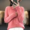 Nuovo Maglione Lavorato a Maglia Slimming Spiga di Grano alla Moda Autunnale e Invernale da Donna, Cardigan a Maniche Lunghe con Scollo Rotondo