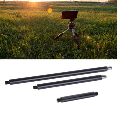 1/4" Aluminum Tripods Mount Extended Rod Lamp Holder, 1/4'' Threaded Poles for DSLR Motion Camera 1PC