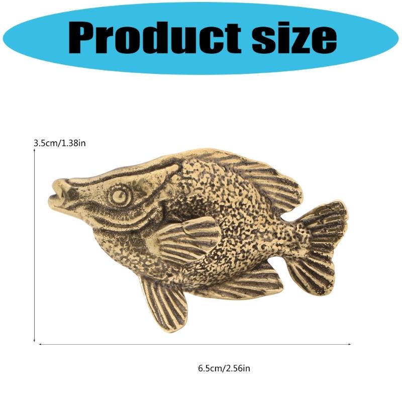 Animal Statues Figurines Retro Fish Statue Figurines Sculptures Tabletop Centerpieces Home Decors Collectibles Figurines