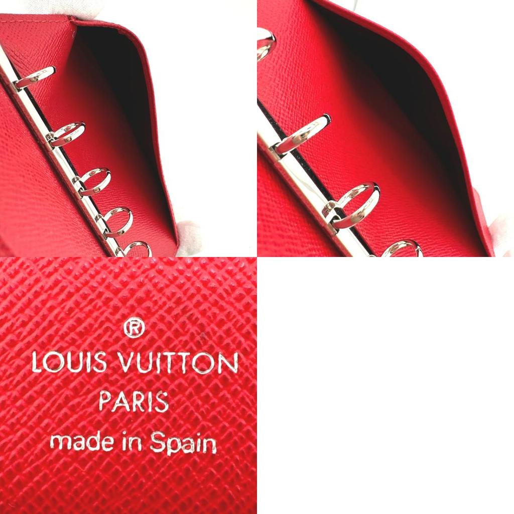 Louis Vuitton Epi Agenda PM Notebook Cover Epi Leather Red Unisex R2005E Used