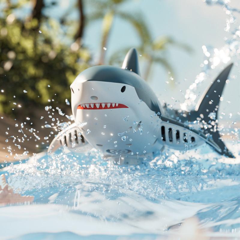 2.4G Remote Control Shark Toy With 4K Hd Camera Smart Rc Shark Whale Spray Water Toy Remote Controlled Boat Ship Submarine Robot