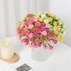 1Pcs Rose Head Artificial Silk Bouquet Home Restaurant Vase Decoration DIY Mother's Day Wedding Decor Bridal Holding Flowers