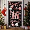 Happy Birthday Door Curtain Polyester 185x90cm Home Decor