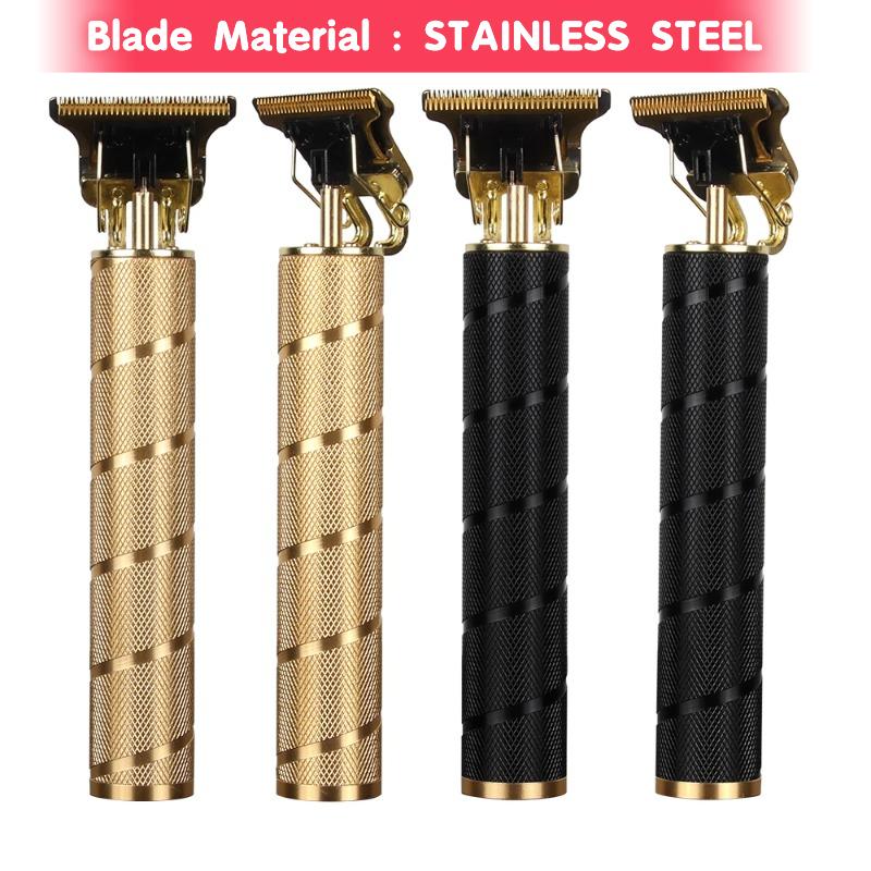 NEREZOVÁ OCEL Spirála Metal Vintage T9 elektrický zastřihovač vlasů Profesionální elektrický holicí strojek dobíjecí holičský zastřihovač