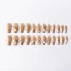 Elegantly Crafted Pearl Silk French Manicure Press-On Nails