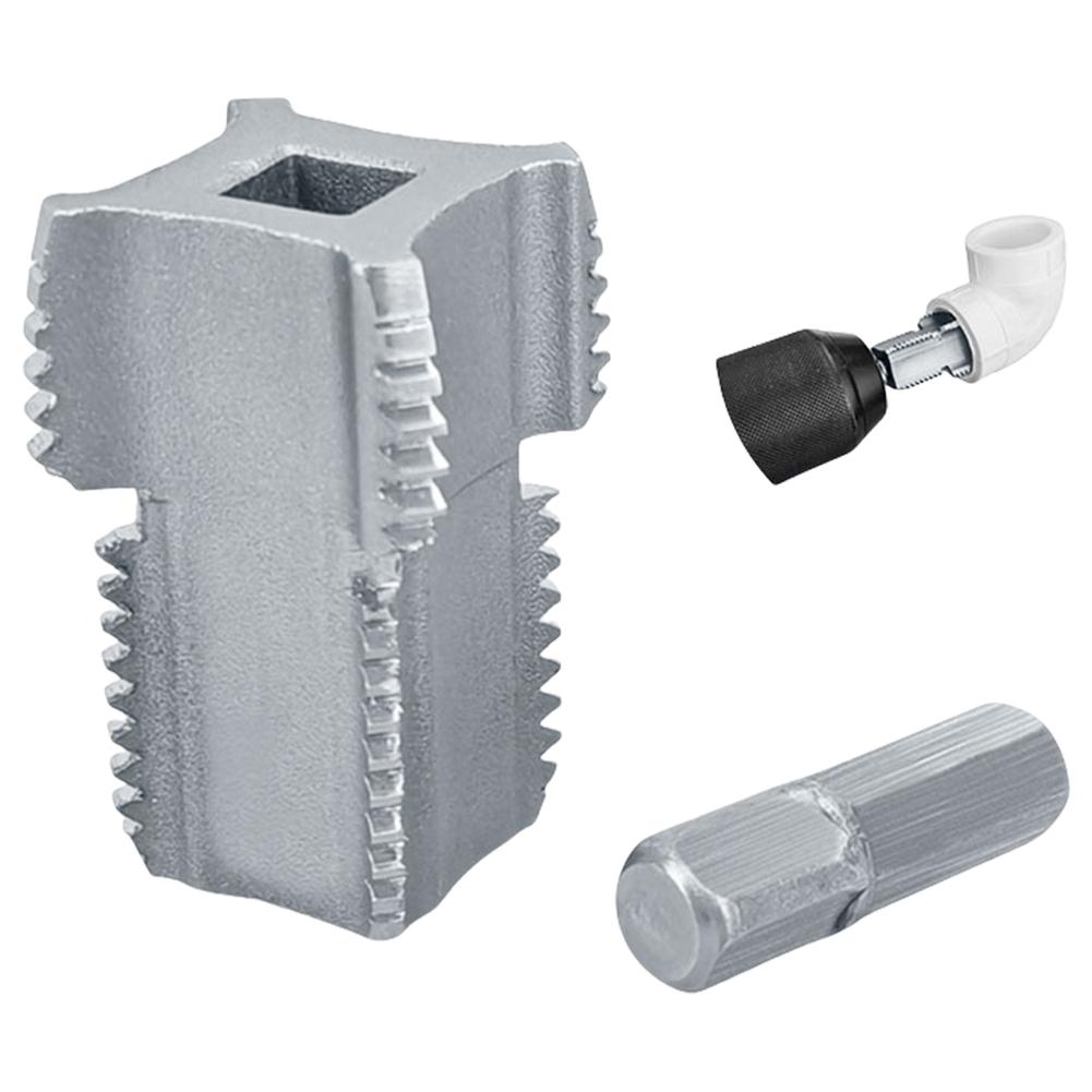 4 Punkte 6 Punkte Gewindebohrer PVC Rohr Gewindeschneider Set Wasserrohr Innenlochöffner Außenlochöffner für PVC Kunststoffrohr