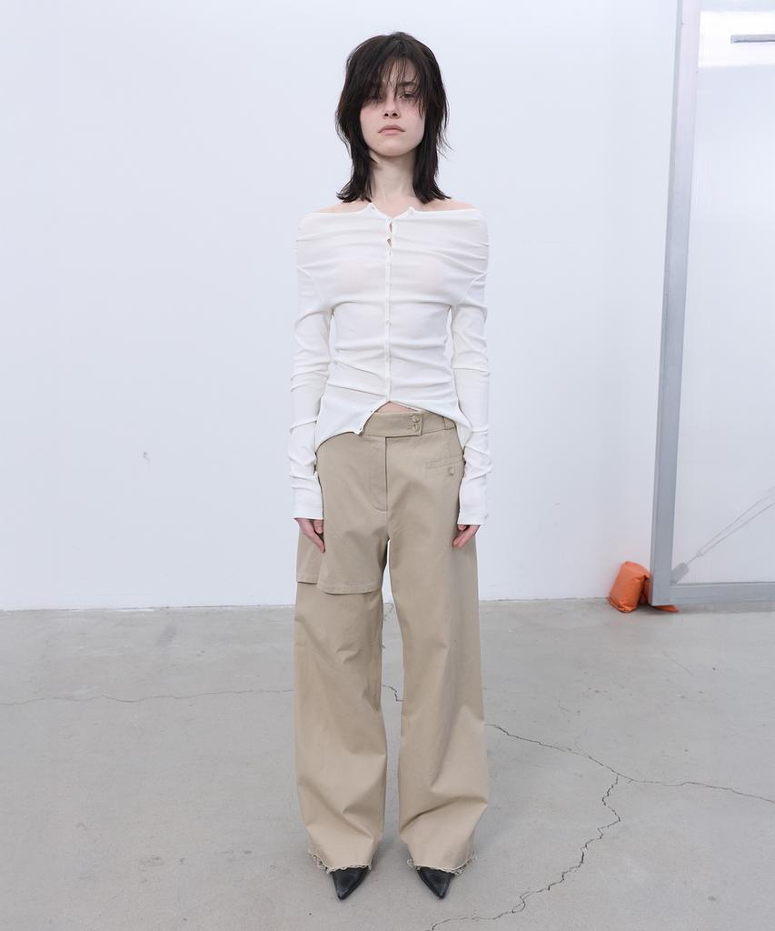 LCDC™ Overlay Straight Pants (Beige)
