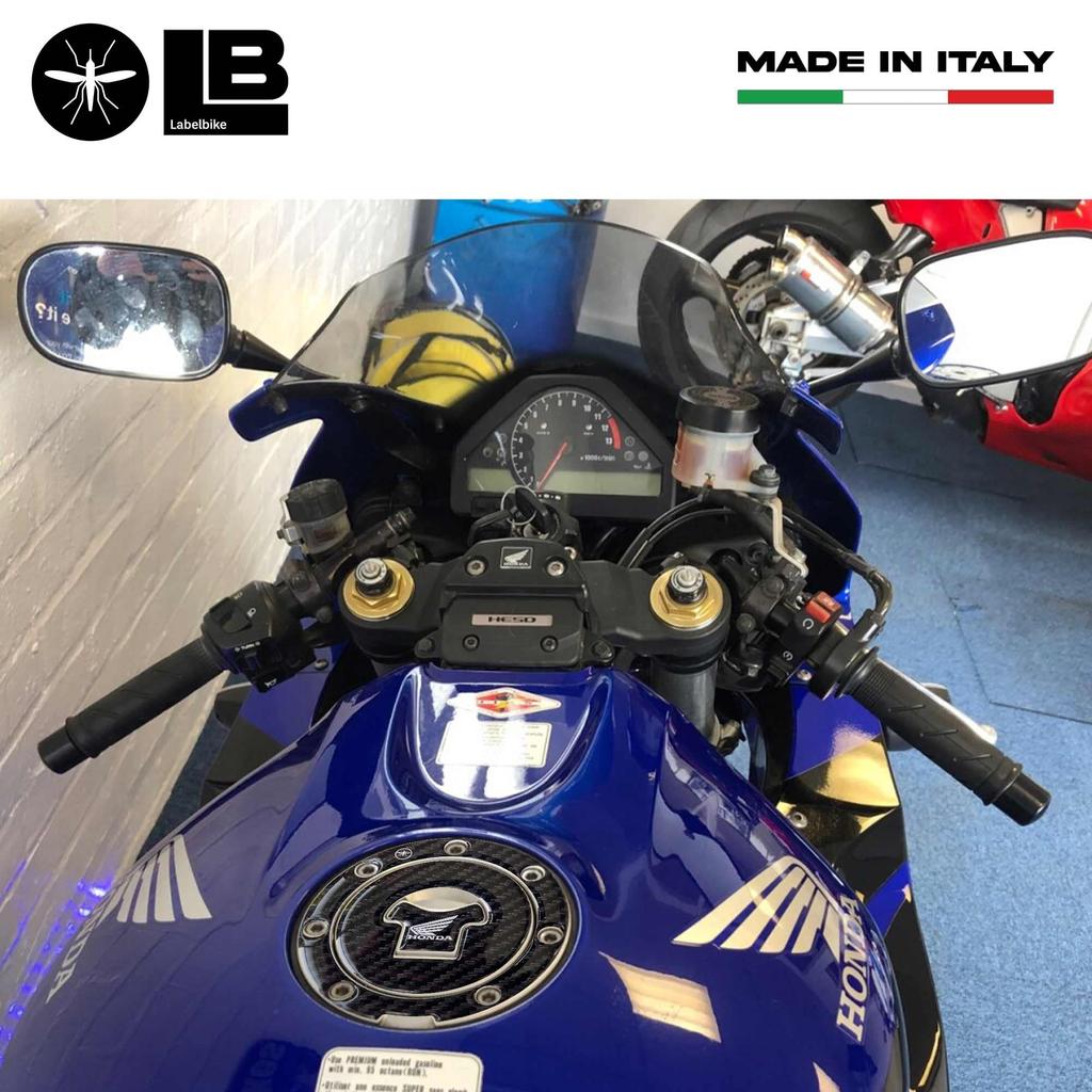 labelbike 3D Resin Sticker Motorcycle Protection 7 Hole Fuel Cap Compatible with Honda