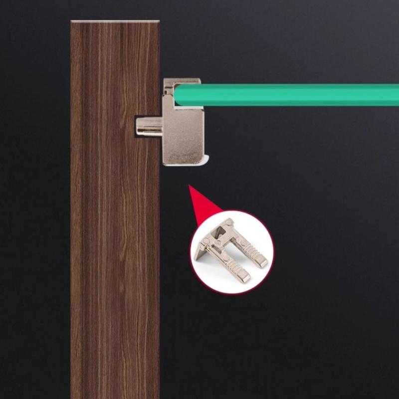 4 Stück verstellbare Glasklemmen Stabile Halterungen aus Zinklegierung Zubehör für 10 12 mm dicke Gläser in eleganten Farbdesigns