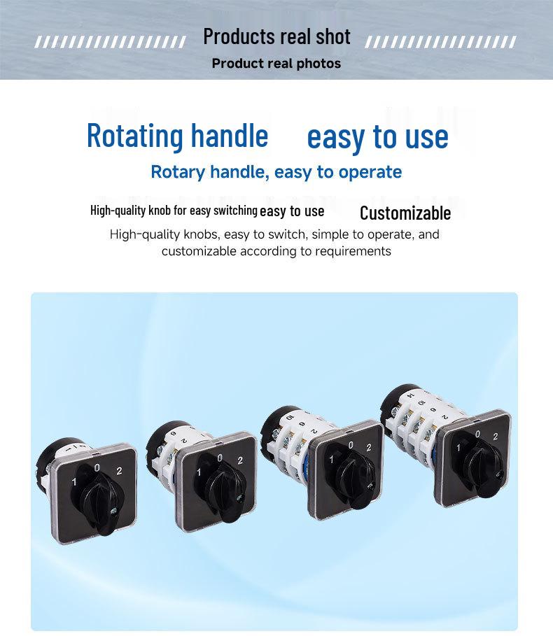 Zhuochao SZL9 Rotary Changeover Switch, LW31 GLE9 EP Equivalent