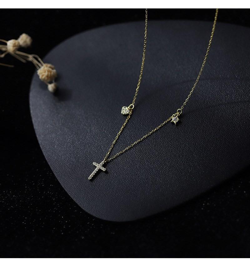 Trendy Shiny Bead Clavicle Necklace for Women - Cool Niche Design