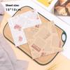 50 Stück Backverpackung Lebensmittelverpackung Fettabweisende Papiertüte Sandwich Donut Brotverpackung Hamburger Küchenzubehör 18*18Cm