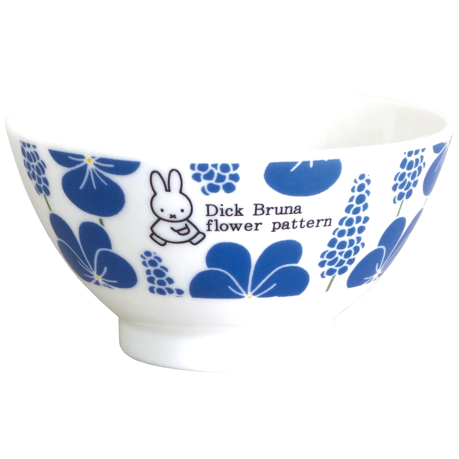 

Dick Bruna Rice Approximately Microwave and Dishwasher Flower Made in Product Number 208190 Miffy Bowl, 12cm, Safe, Pattern, Blue, Japan, синий