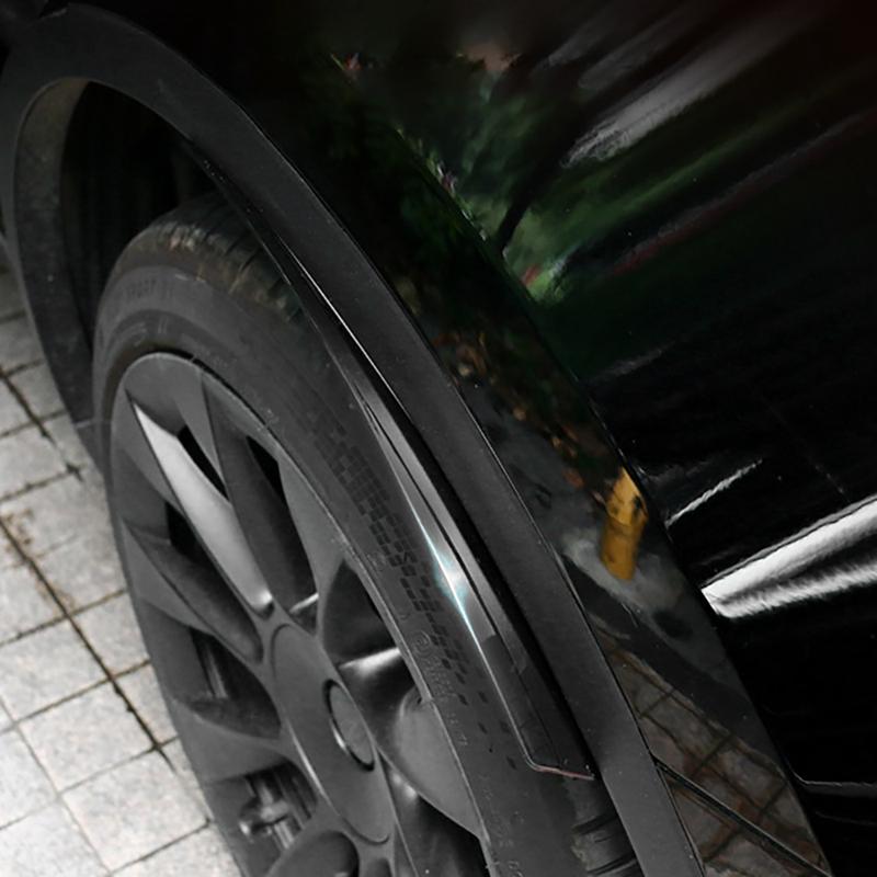 Front+Rear Car Wheel Eyebrow Fender Mudguard Mud Flap Splash Guard for Tesla Model