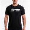 ADHD Highway To Distraction TShirt Summer Casual Cotton Tee Oversized Streetwear Tops Vintage Graphic Print Cotton