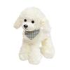 Plush Poodle Dog Toy With Checkered Scarf Design For Kids And Collectors