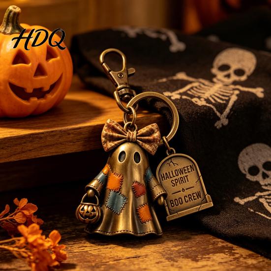 Durable Halloween Pendant 1/2Pcs Spirit Boo Crew Ghost Keychain Spooky Accessory