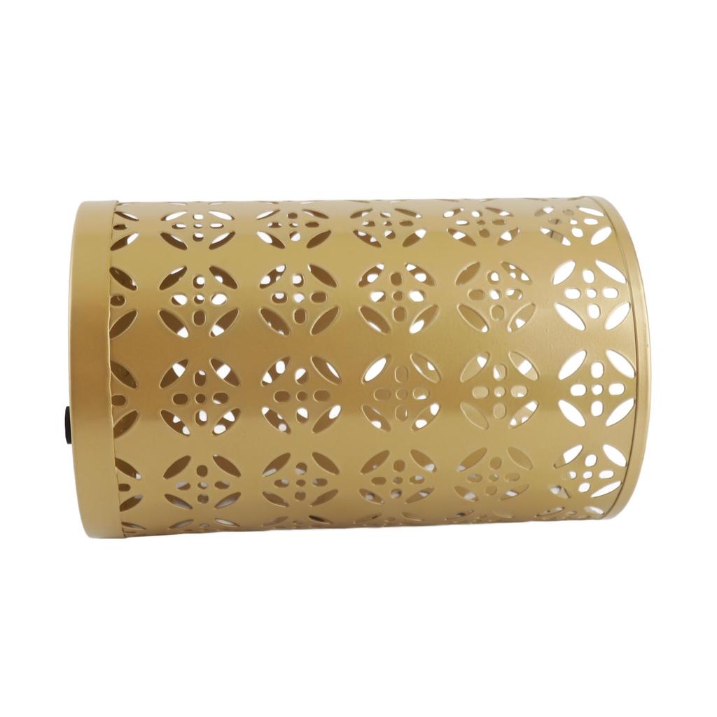 Umbrella Holder Round Rust Proof Stylish Hollow Copper Pattern Metal Umbrella Holder Bin for Home