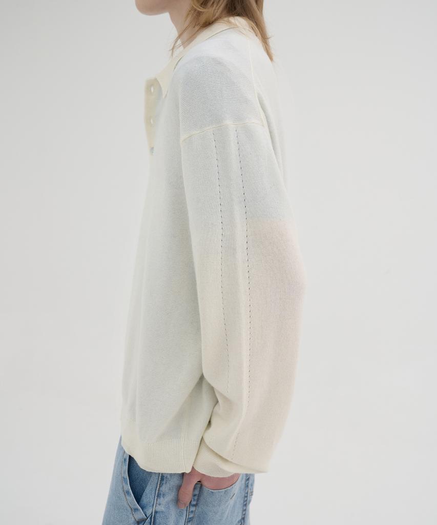 KNOUUN Essential Collar Knit (Ivory)