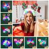 LED LED Christmas Headband Antlers Xmas Tree Snowflake Hair Band  Flashing Toy