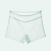 Plus Size Women's Summer Ice Silk Non Mark Quick Drying Breathable Cotton Crotch High Waist Flat Angle Briefs