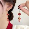 Lantern Chinese Style Earrings Zinc Zinc Alloy Jewelry Accessories Creative New Year Earrings  Girl Gift