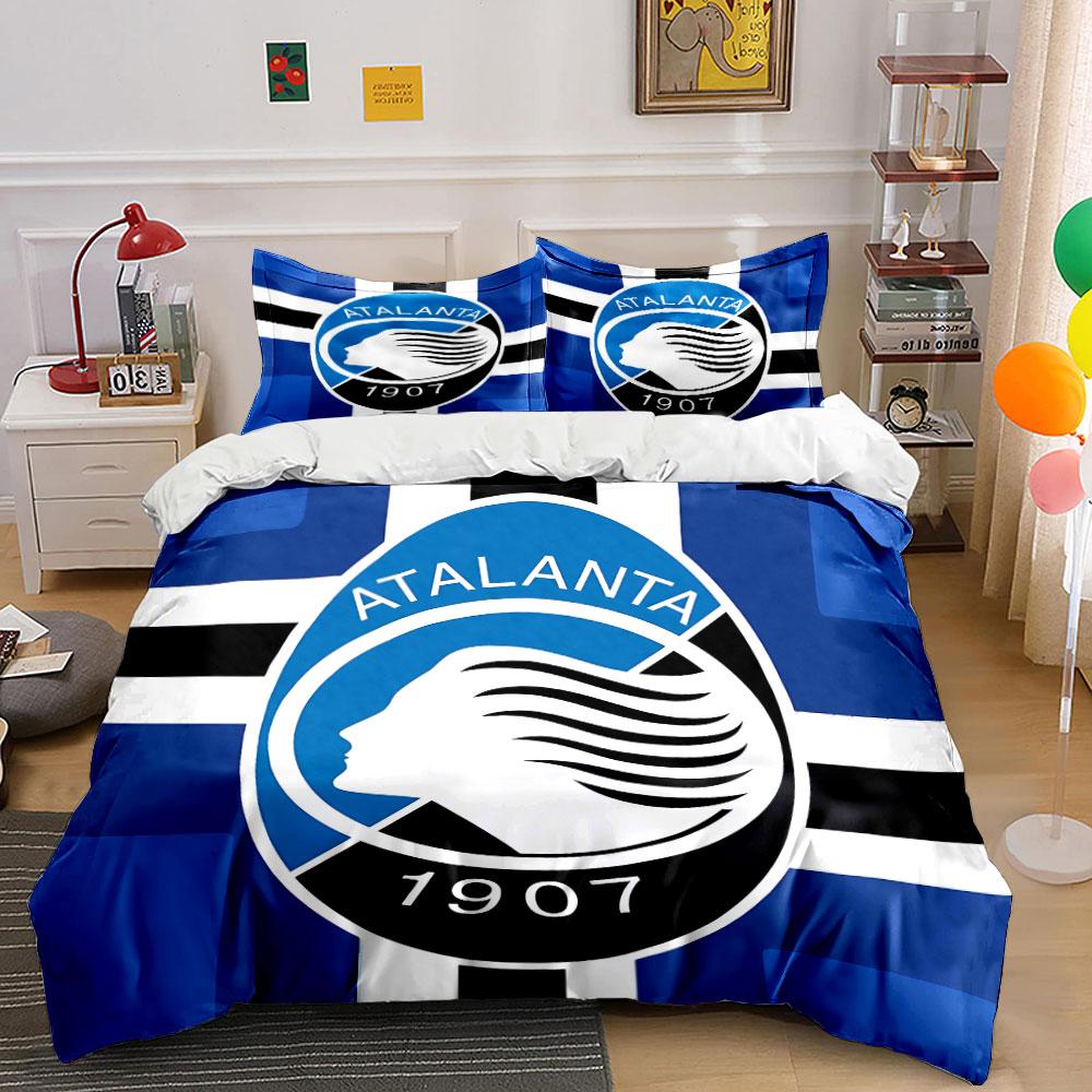 Set Biancheria da Letto Blu Atalanta 1907 Set Copripiumino Copripiumino Federe (1 * Copripiumino 2 * Federe, senza piumino)