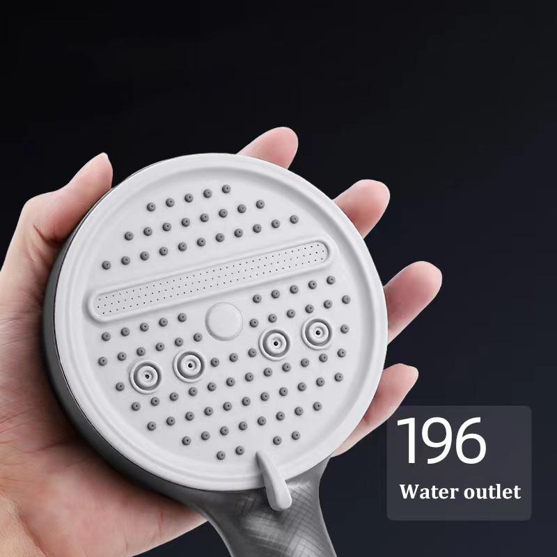 Pressurized 12cm Five-speed Large Panel Filter Shower Head Handheld Home Bathroom Shower Shower Head Set