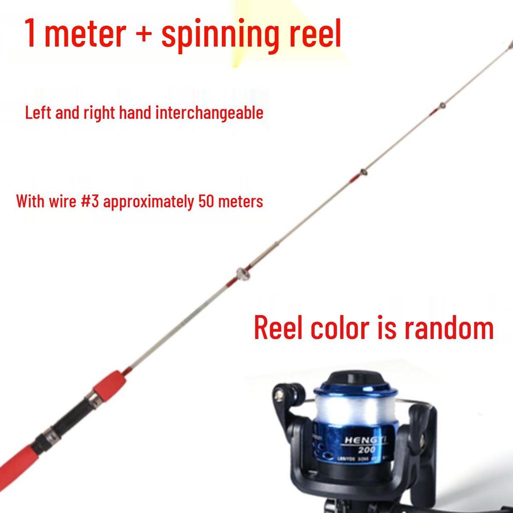 Compact 60-80cm Portable Fishing Rod – Mini Raft, Casting, Surf, and Ice Lure Rod