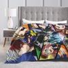 My Hero Academia Blanket Anime Wool Vintage Soft Throw Blankets for Home Autumn/Winter,