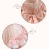 Lolita Girls Princess Dress Spring Autumn Children's Long Sleeve Pink Dress Lace Bow Decoration Sweet A-line Skirt Fairy Set