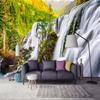 Forest Waterfall Photo Wallpaper Home Decor Sofa TV Bedroom Background Wall Decor Mural