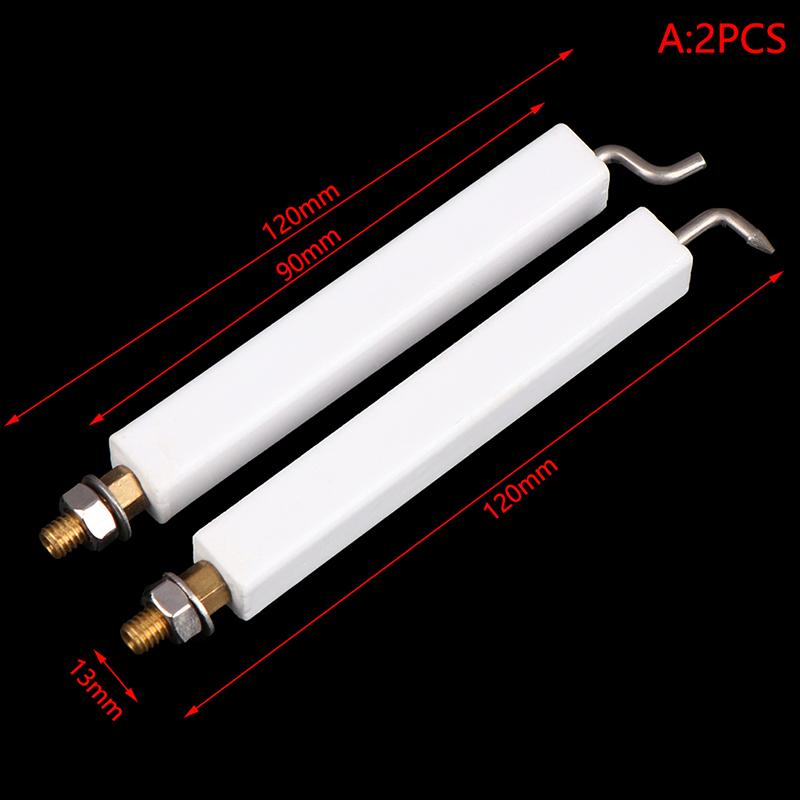

2Pcs Commercial Stove Gas Oven Special Square Needle High Temperature Resistant Ceramic Ignition Needle Ignition Rod Fire Detection A