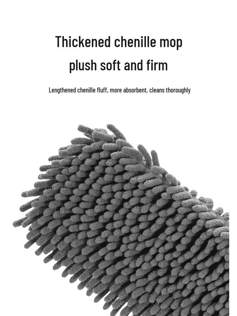 Chenille XL Freihand Flachwischer für Holzböden – Mühelose Ein-Wisch-Reinigung