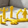 Stressabbauende Schreibtischornamente 8 Stück Meccha Chamäleon-Figuren, 3D-gedruckte bewegliche Action-Figuren aus langlebigem Kunststoff, DIY leere Graffiti