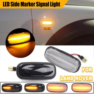 2Pcs LED Side Marker Lamp Turn Signal Indicator Light for Land Rover Defender TD5 98-15 Freelander 1 02-05 Discovery 2 99-04